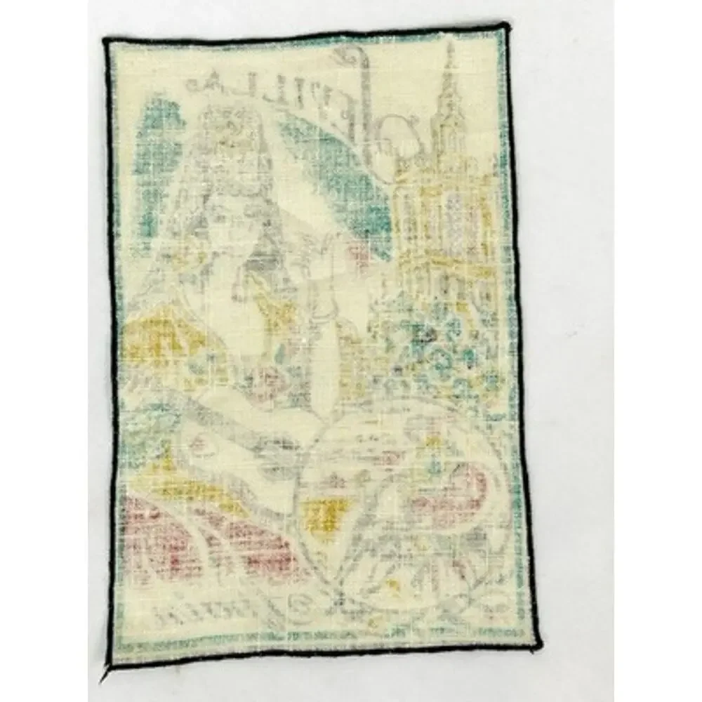 Vtg Styled by Dewan Linen Cocktail Napkins Set of 4 Spain Bullfighting Matador